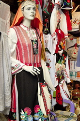 Embroidered blouses in Nessebar village