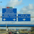 Channel ferry and road to Antwerp