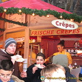 Frische crepes stall at the Cologne Weihnachtsmarkt 
