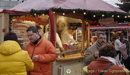 Cologne Christmas Market hot food stand