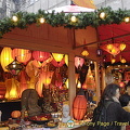 Beautiful lamp shades for sale at the Koln Christmas Market