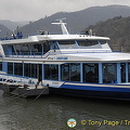 Rhine river cruise in Winter