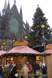 Cologne Christmas Market in front of Cologne Dom