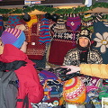 Colourful woollen hats