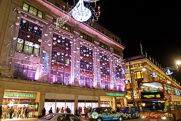 Marks & Sparks and Selfridges Christmas Lights 