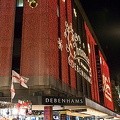 Christmas lights at Debenhams