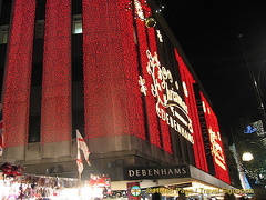 Debenhams lights up for Christmas shoppers