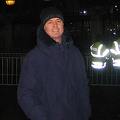 Tony, all rugged up for the cold