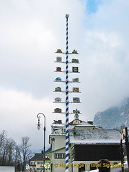 Hohenschwangau's maypole erected in May 2003 