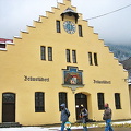 Braustuberl brewery's clock says it's 12:30 pm