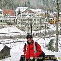 Tony with views of Villa Jagerhaus and Hotel Lisl in the background