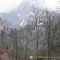 A distant view of Schloss Neuschwanstein 