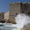 Waves pelting the City Walls