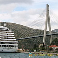One of the many cruise ships in town