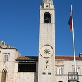 Dubrovnik - Croatia - Clock Tower (Gradski Zvonik) on eastern side of Square