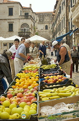 Market stalls in the Old Town