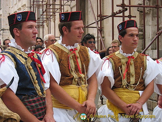 Colorful local parade, Dubrovnik - Croatia