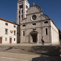Zadar - Croatia - Church of St. Mary and the Romanesque bell tower.