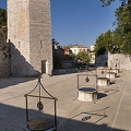 Zadar -  Croatia - Bablja Kula (Old Woman's Tower) and the remains of the mediaeval town walls.