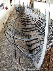 The Museum contains five reconstructed Viking ships (circa 1000)