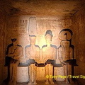 Inner Santuary - Ramses II sits with Amun-Ra, Ptah & Ra_Harakhty.
[Great Temple of Abu Simbel - Egypt]