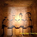 On two days of the year the sun's rays reach these once gold-covered statues.
[Great Temple of Abu Simbel - Egypt]