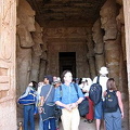 Whereas the northern ones wear the double crown of Upper & Lower Egypt.
[Great Temple of Abu Simbel - Egypt]