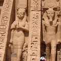 Its Hypostyle hall has Hathor-headed pillars.
[Temple of Hathor - Abu Simbel - Egypt]