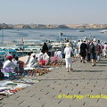 The jetty to our motorized boat - lined with Nubian traders selling their crafts.

[Aswan - Egypt]