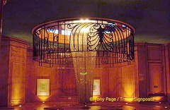 Grand chandelier in the lobby of our boat.

[Nile River Cruise - Egypt]