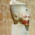 Head of Hatshepsut
[Temple of Hatshepsut - Deir al-Bahri - Nile River Cruise - Egypt]
