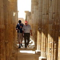 Colonnaded corridor of 40 pillars, ribbed in imitation palm stems.
[Step Pyramid of Djoser - Saqqara - Egypt]