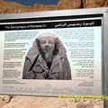 This plaque tells of the reconstruction of the Sarcophagus of Rameses VI in 2003.
[Rameses VI - Valley of the Kings - Egypt]
