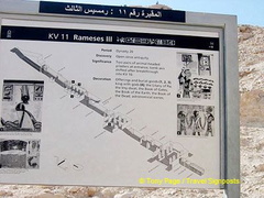 Site map of Tomb of Rameses III
[Valley of the Kings - Egypt]
