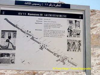 Site map of Tomb of Rameses III
[Valley of the Kings - Egypt]
