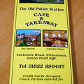 Old Police Station Cafe menu
