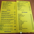 Old Police Station Cafe menu