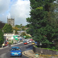 Driving through Tavistock town centre