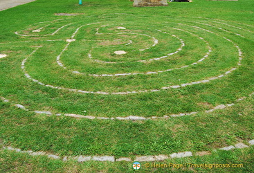 Glastonbury received its town charter from Queen Anne in 1705 and this Labyrinth was built to celebrate the event.
