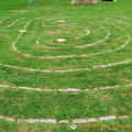 Glastonbury received its town charter from Queen Anne in 1705 and this Labyrinth was built to celebrate the event.