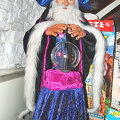 Merlin looking into his crystal ball