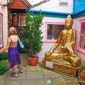 A giant Buddha in The Courtyard
