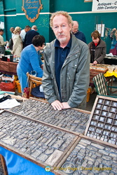 Paul, owner of this rubber-stamp stall