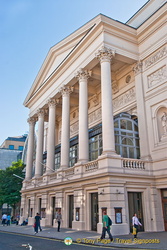 The Bow Street frontage of the Royal Opera House
