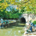 Canal boat and the Islington Tunnel