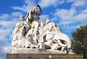 Albert Memorial - Sculpture representing Asia