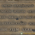 Sign explaining handprints 