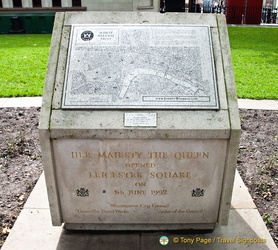 Leicester Square plaque