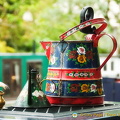 Colourful canal boat decorations