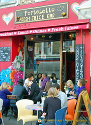 A very popular Portobello juice bar